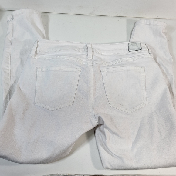 Guess Jeans White Britney Cropped Denim Jeans - Picture 2 of 8